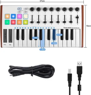 Happyment Keyboard Met Mengpaneel Elektrische Piano USB Voor Apple