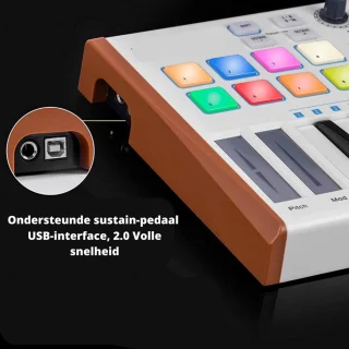 Happyment Keyboard Met Mengpaneel Elektrische Piano USB Voor Apple