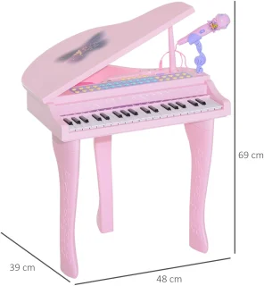 HOMCOM Elektronisch Kinderkeyboard Roze