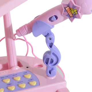 HOMCOM Elektronisch Kinderkeyboard Roze