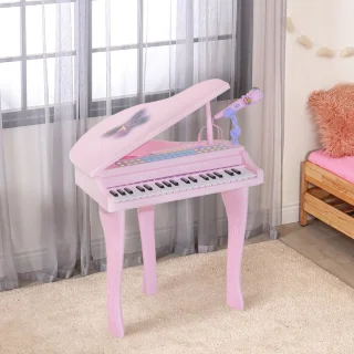 HOMCOM Elektronisch Kinderkeyboard Roze