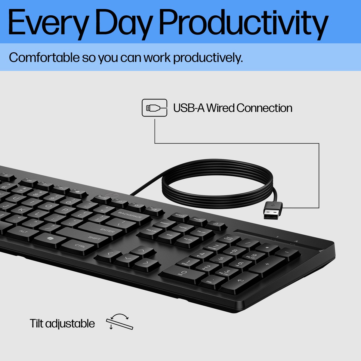HP 125 USB-kabeltoetsenbord