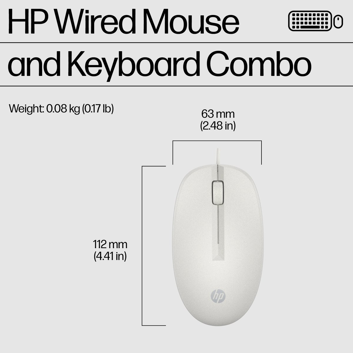 HP 225 bedraad toetsenbord en muis set
