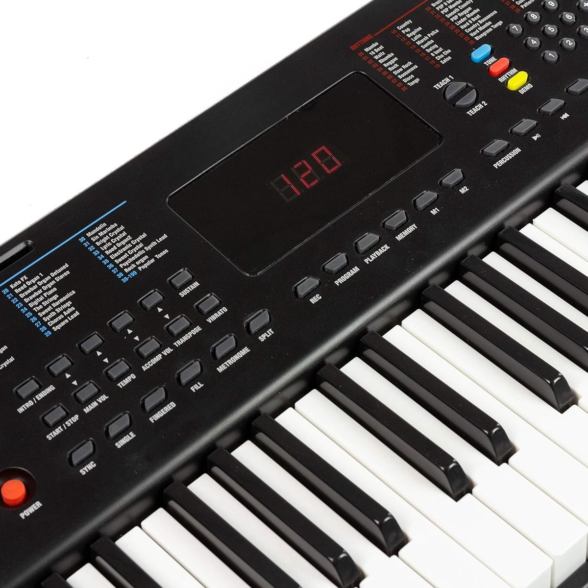 Intelectro Elektrische Piano 61 Toetsen Zwart