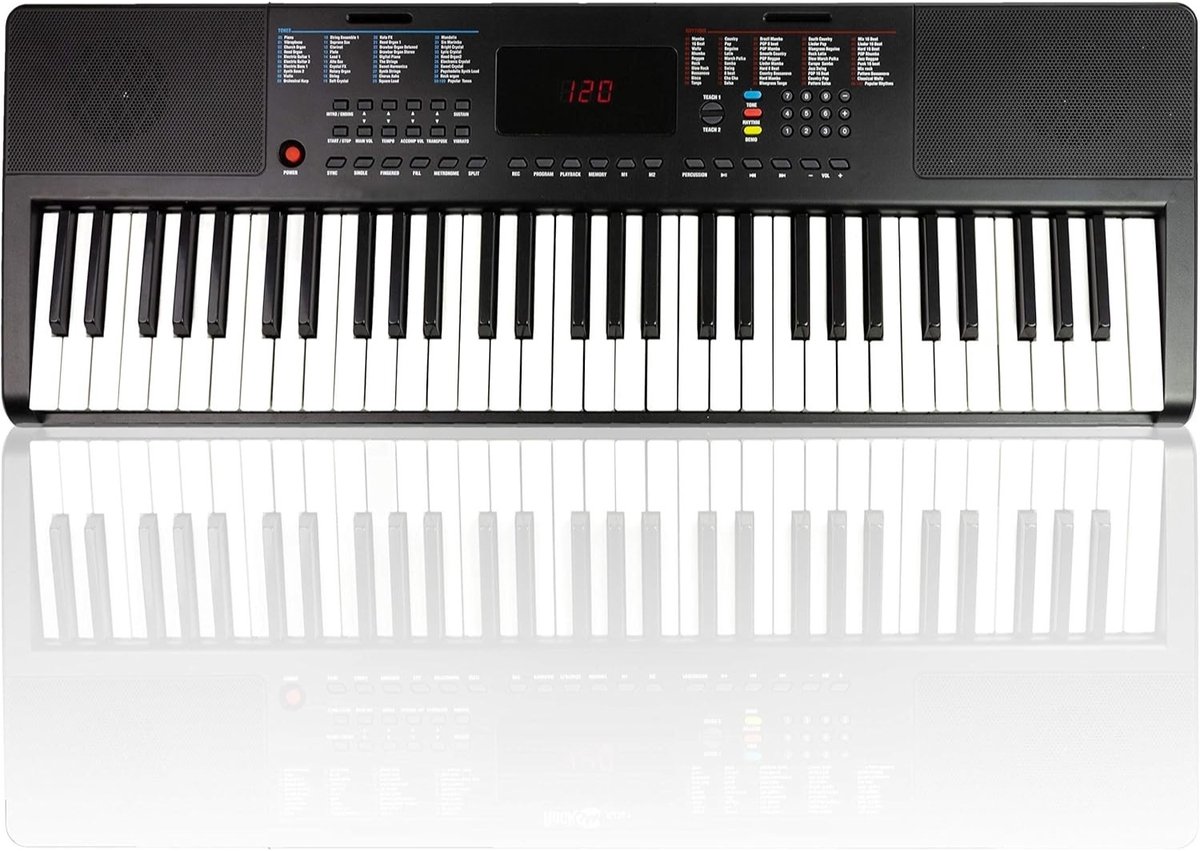 Intelectro Elektrische Piano 61 Toetsen Zwart