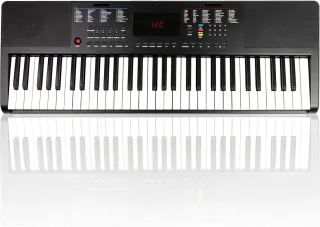 Intelectro Elektrische Piano 61 Toetsen Zwart