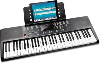 Intelectro Elektrische Piano 61 Toetsen Zwart