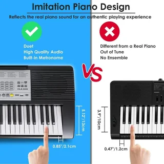 JerMore® 61-toets digitaal pianotoetsenbord