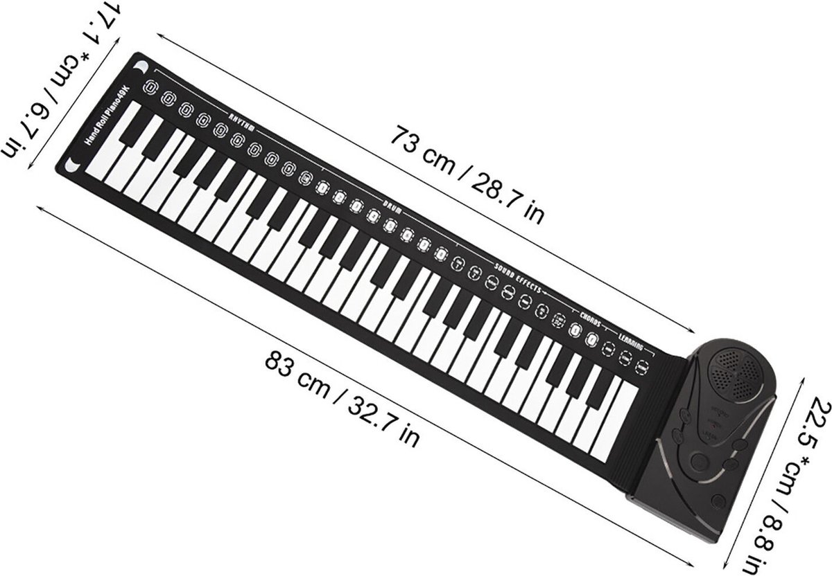Jojoy Roll Up Piano Oprolbaar Keyboard CLAVIER