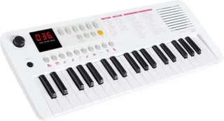 Keyboard mini 37 toetsen wit-roze