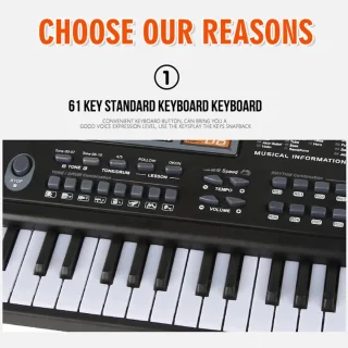Keyboard Piano 61 Toetsen voor Kinderen