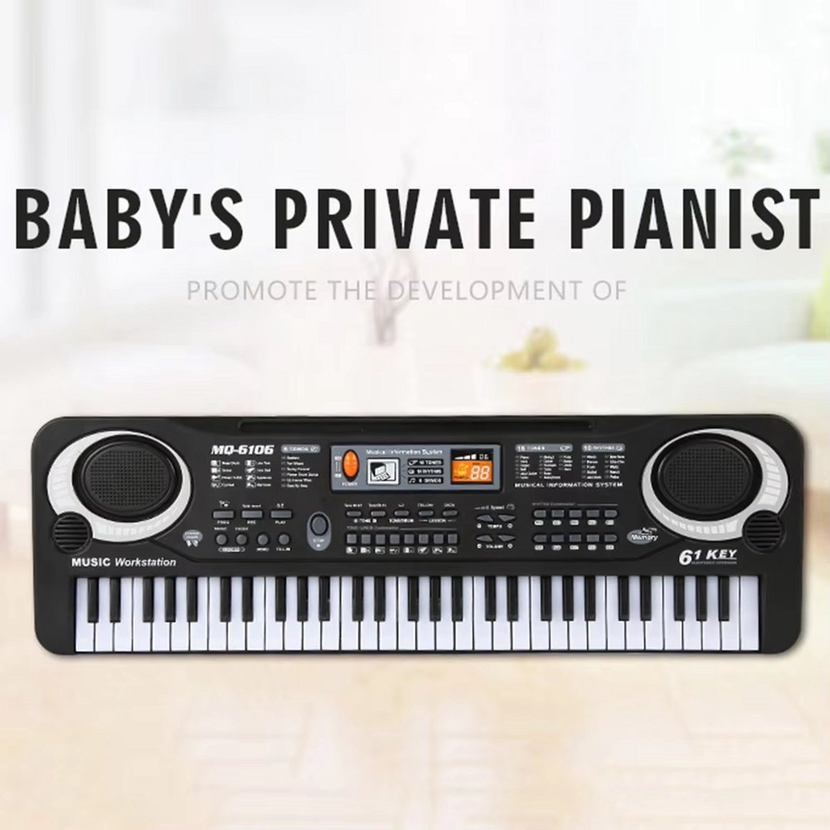 Keyboard Piano 61 Toetsen voor Kinderen