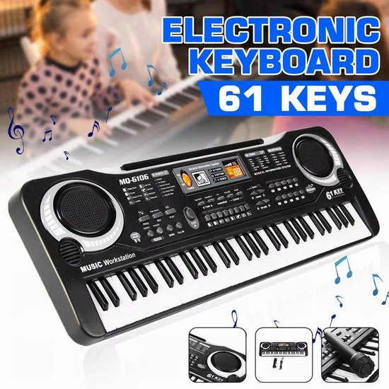 Keyboard Piano 61 Toetsen voor Kinderen