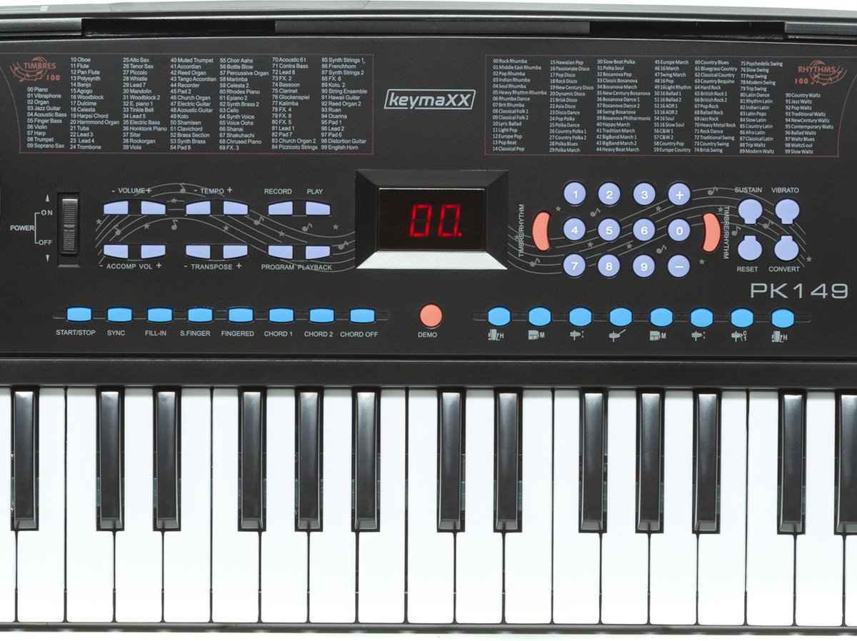 keymaXX PK-149 Draagbaar Keyboard Zwart
