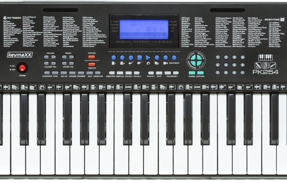 keymaXX PK-254 draagbaar toetsenbord zwart
