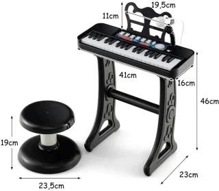 Kinder Piano Baby Keyboard Zwart