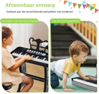 Kinder Piano Baby Keyboard Zwart