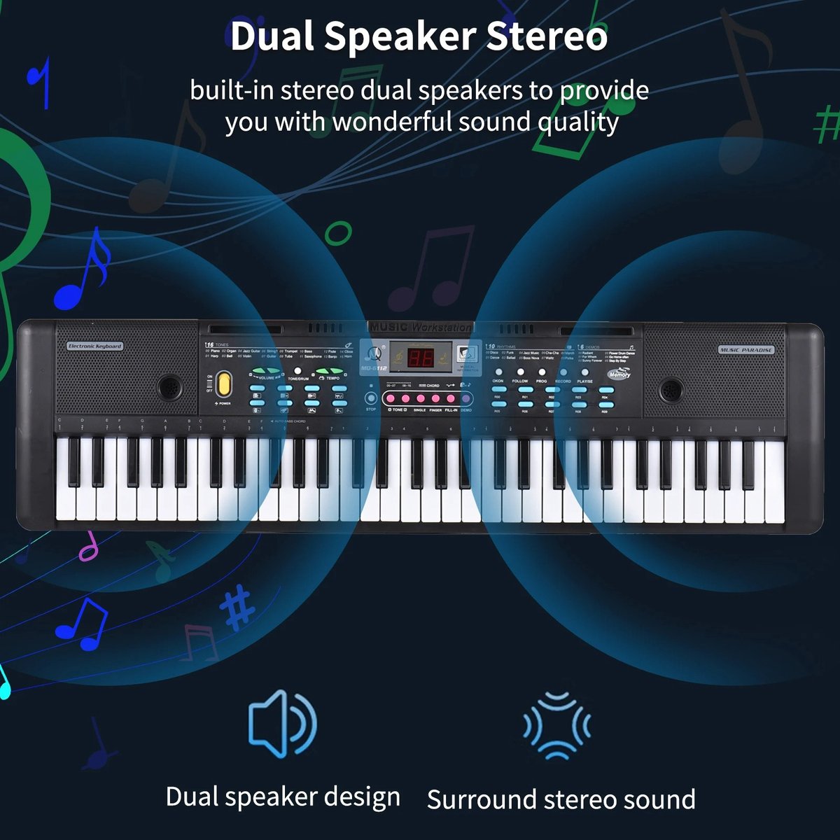 Wat vinden we goed aan de Kinder Piano Zwart Baby Keyboard