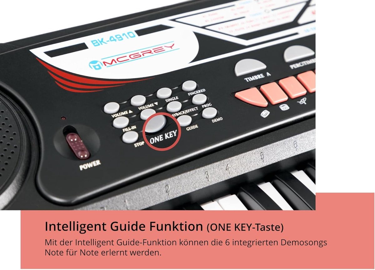 Wat vinden we goed aan de Kinderkeyboard 49 Toetsen Zwart - Inclusief Microfoon en Koptelefoon