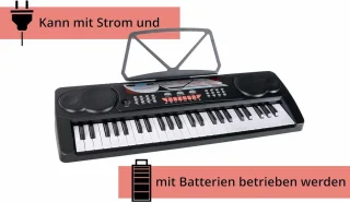 Kinderkeyboard 49 Toetsen Zwart - Inclusief Microfoon en Koptelefoon
