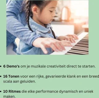 Kindvriendelijk Keyboard 61-Toetsen Met Microfoon 67,5 cm Breed