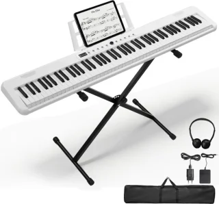 Leadzm Digitale keyboard 88 toetsen USB MIDI wit
