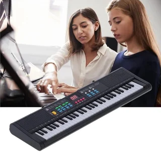 Luxe Elektrische Piano Keyboard Zwart inclusief Karaokeset
