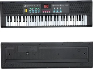 Luxe Elektrische Piano Keyboard Zwart inclusief Karaokeset