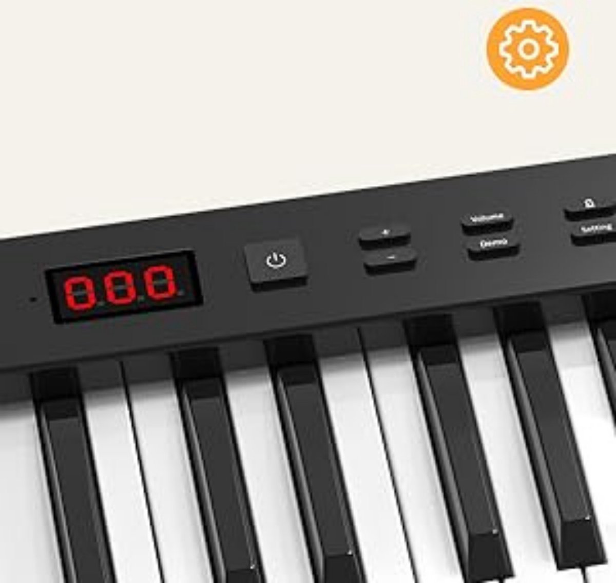 Luxe Keyboard Elektrische Piano 88 Semi-Gewogen Toetsen