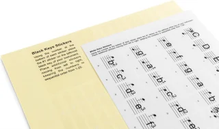 MAX KB-KEY Keyboardstickers voor 61-toetsen keyboards