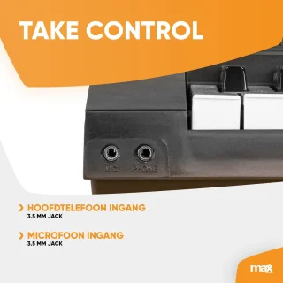 MAX KB15 Keyboard set inclusief koptelefoon en standaard