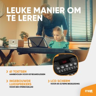 MAX KB15 Keyboardset met standaard
