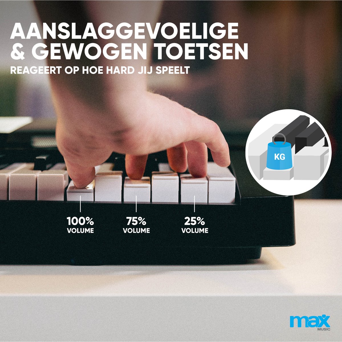 MAX KB6 digitale piano 88 toetsen