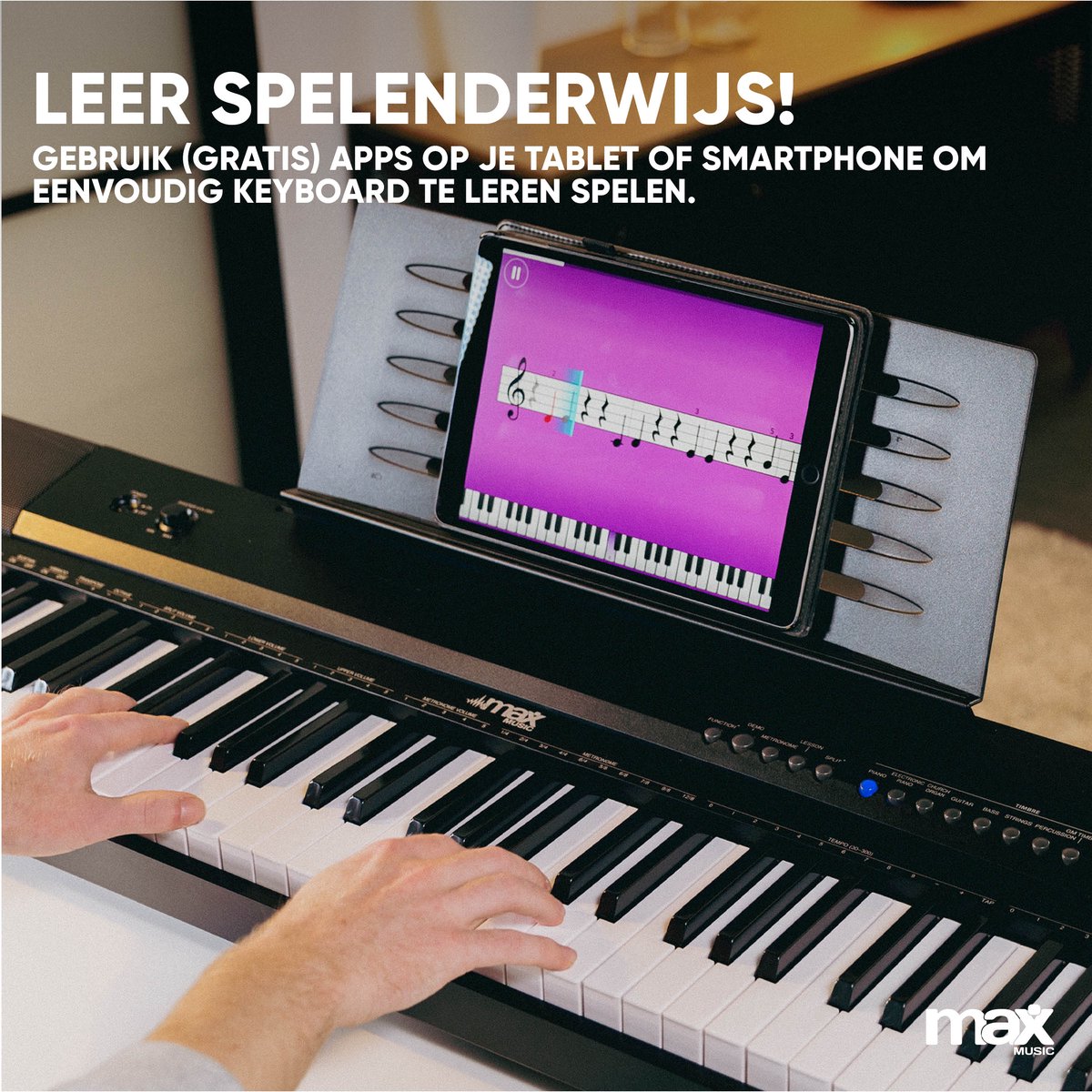 MAX KB6 digitale piano 88 toetsen