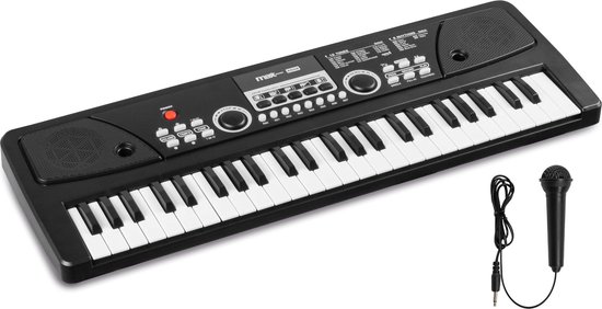 MAX KD49 Kinderpiano 49 toetsen Zwart