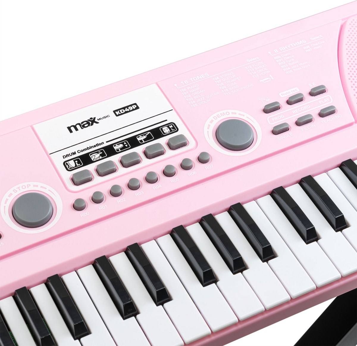 MAX KD49P Kinderpiano 49 Toetsen Roze