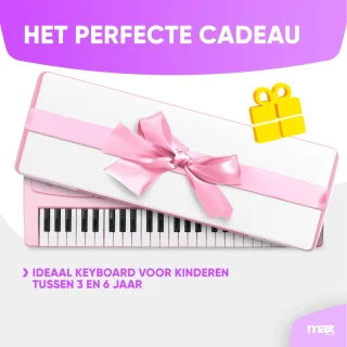 MAX KD49P Kinderpiano 49 Toetsen Roze