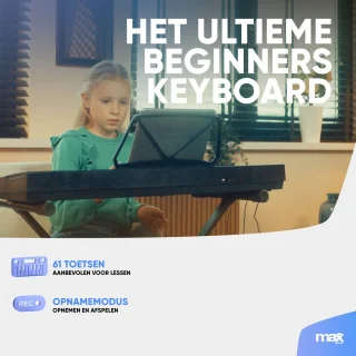 MAX KD61 Keyboard 61-toetsen Zwart