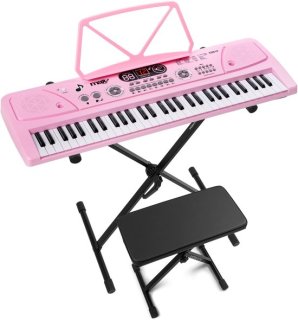 MAX KD61P Kinderkeyboard - Roze review