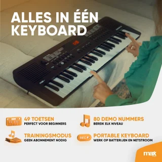 MAX Rhapsody MIDI Keyboard 49 toetsen USB
