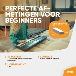 MAX Rhapsody MIDI Keyboard 49 toetsen USB