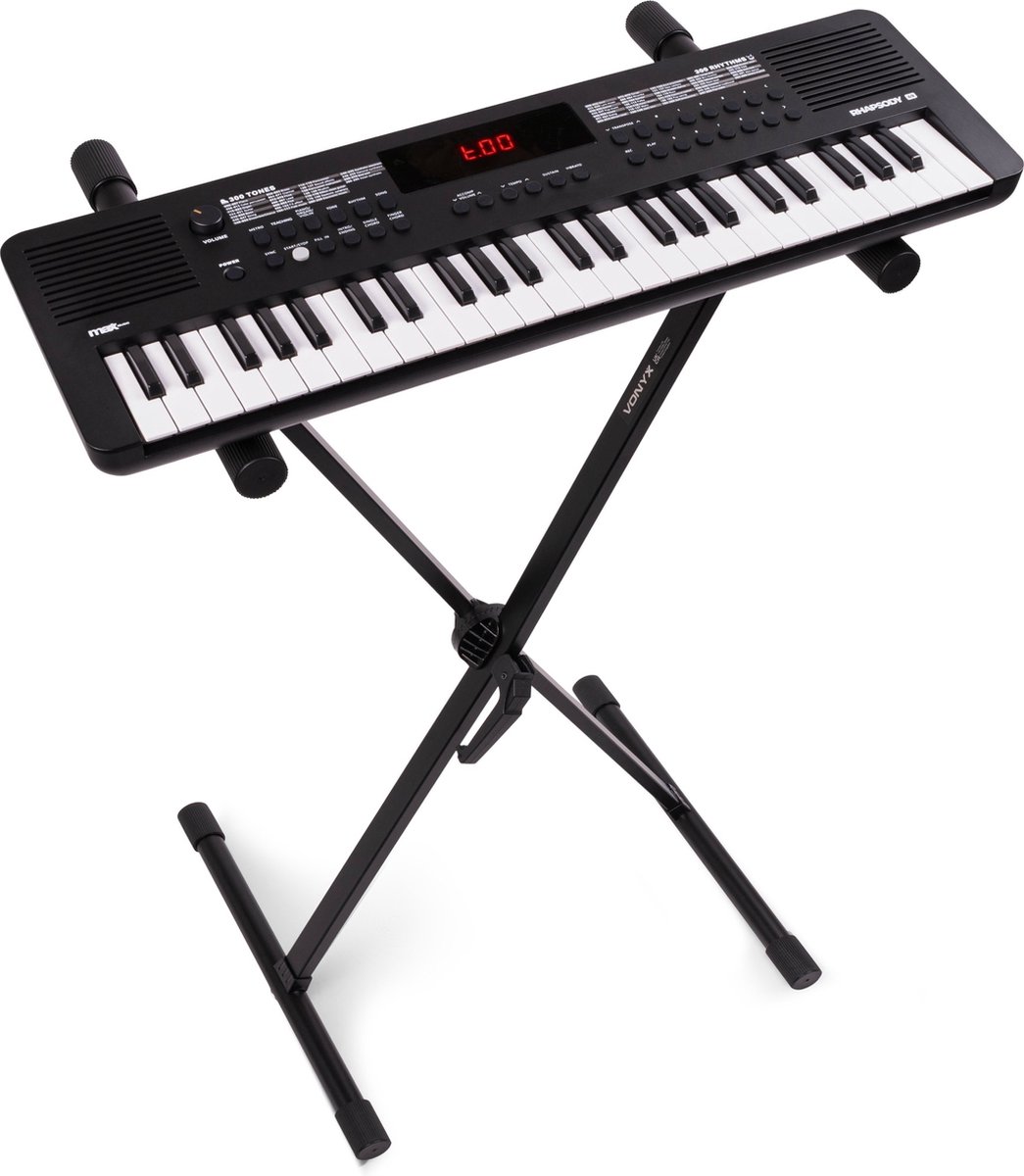 De MAX Rhapsody49 49-toetsen keyboard set met standaard in één oogopslag