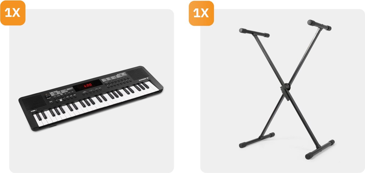 Wat vinden we goed aan de MAX Rhapsody49 49-toetsen keyboard set met standaard