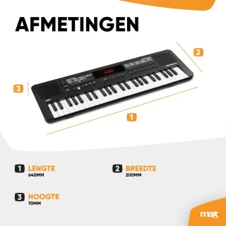 MAX Rhapsody49 49-toetsen keyboard set met standaard