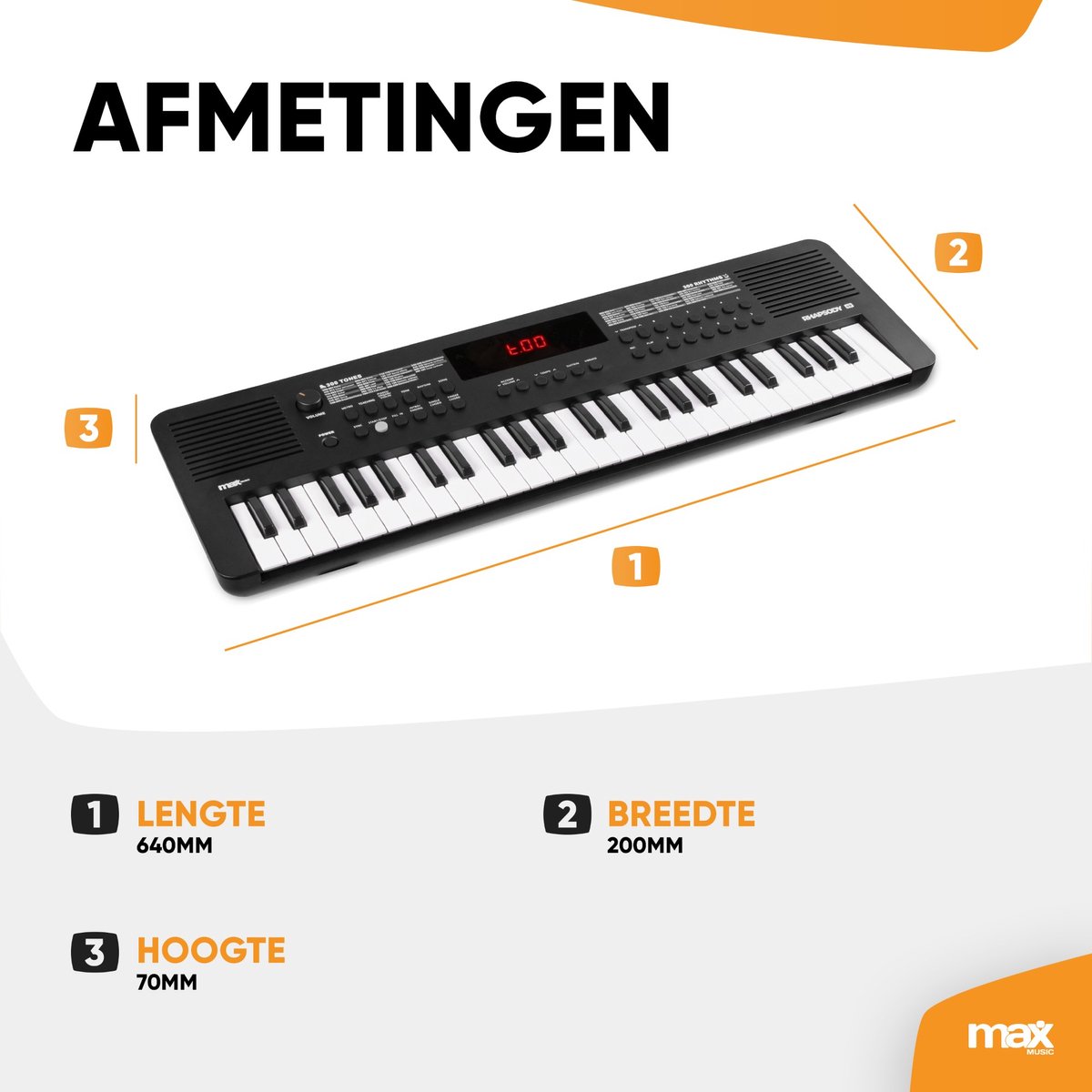 MAX Rhapsody49 digitale piano 49 toetsen