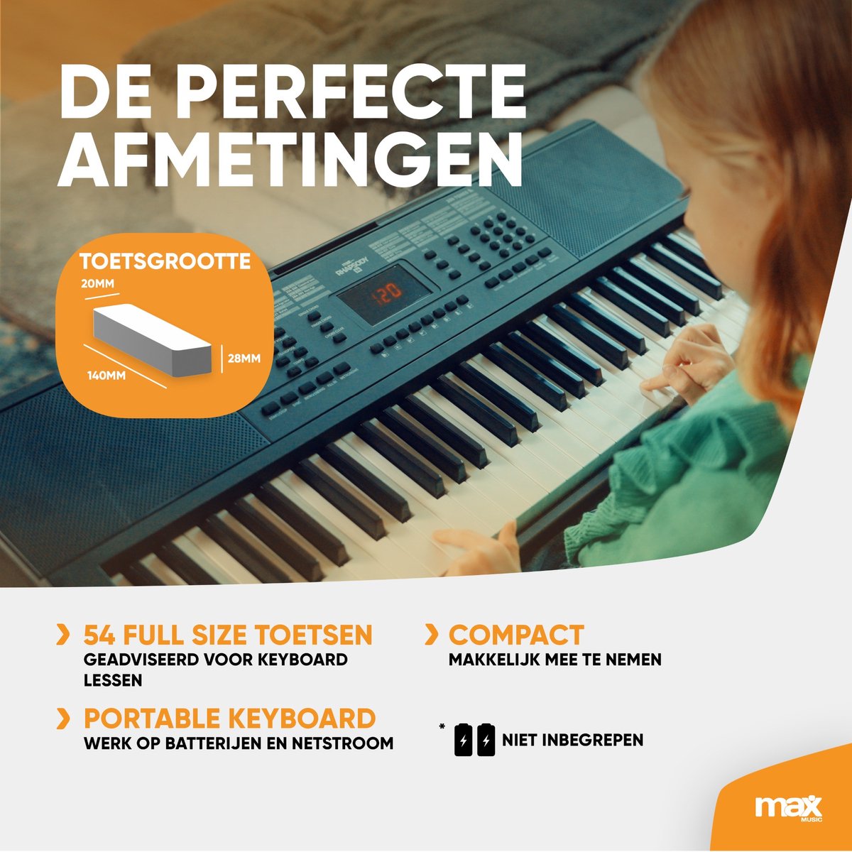 MAX Rhapsody54 keyboard piano 54 toetsen