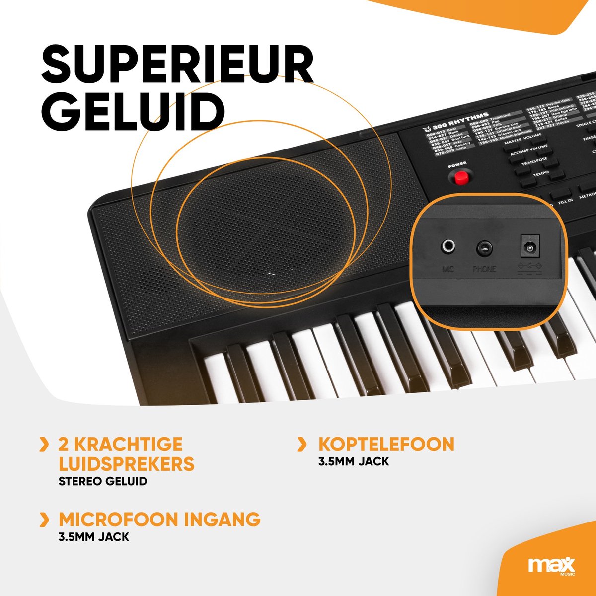 MAX Rhapsody54 keyboard piano 54 toetsen