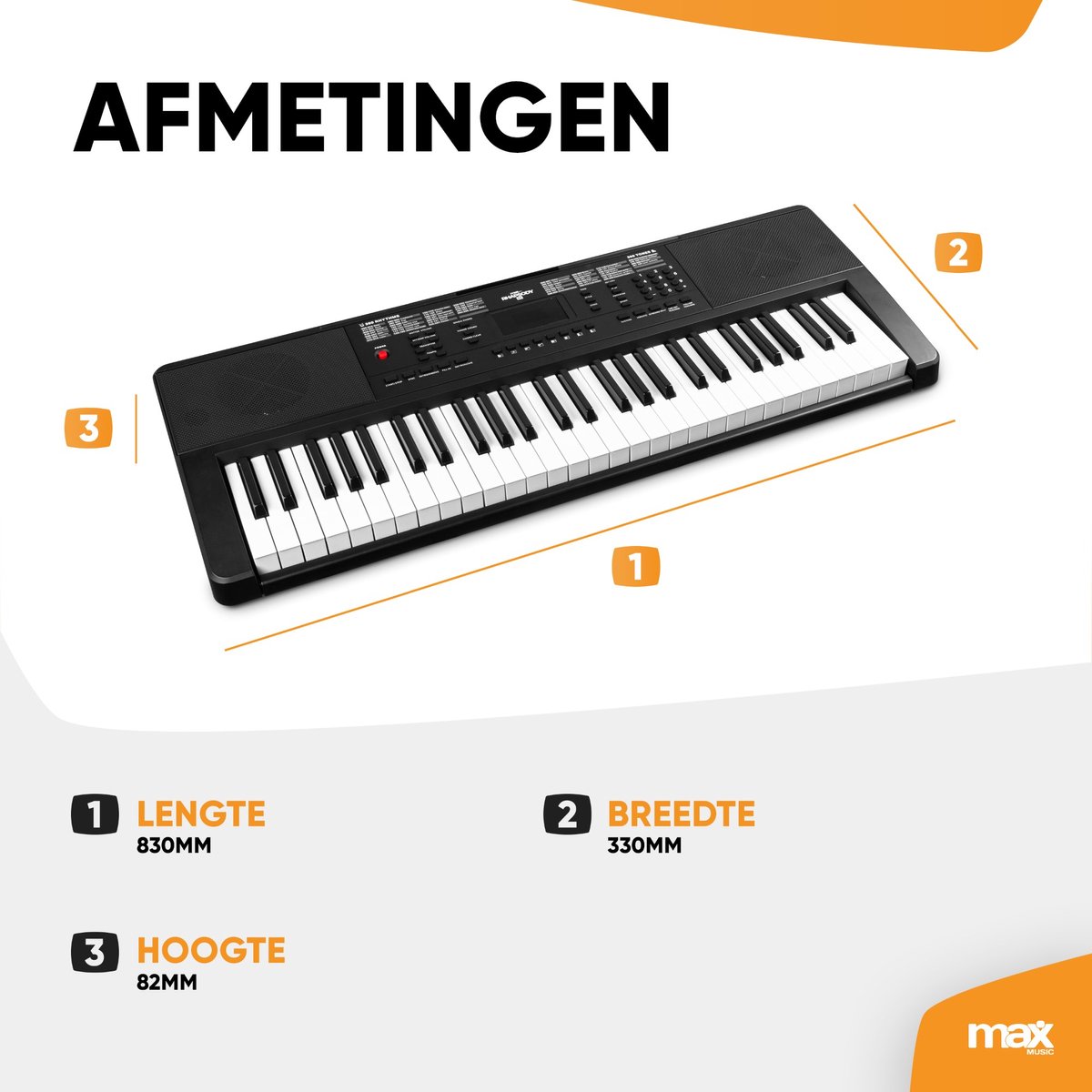 MAX Rhapsody54 keyboard piano 54 toetsen