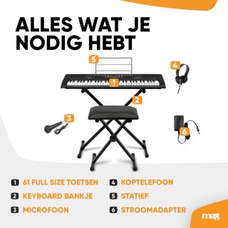 MAX Rhapsody61 complete keyboard set 61 toetsen