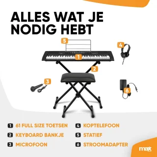 MAX Rhapsody61 complete keyboard set 61 toetsen